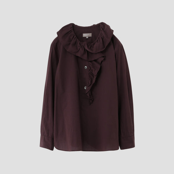 PIECE DYED WASHED COTTON SHIRT