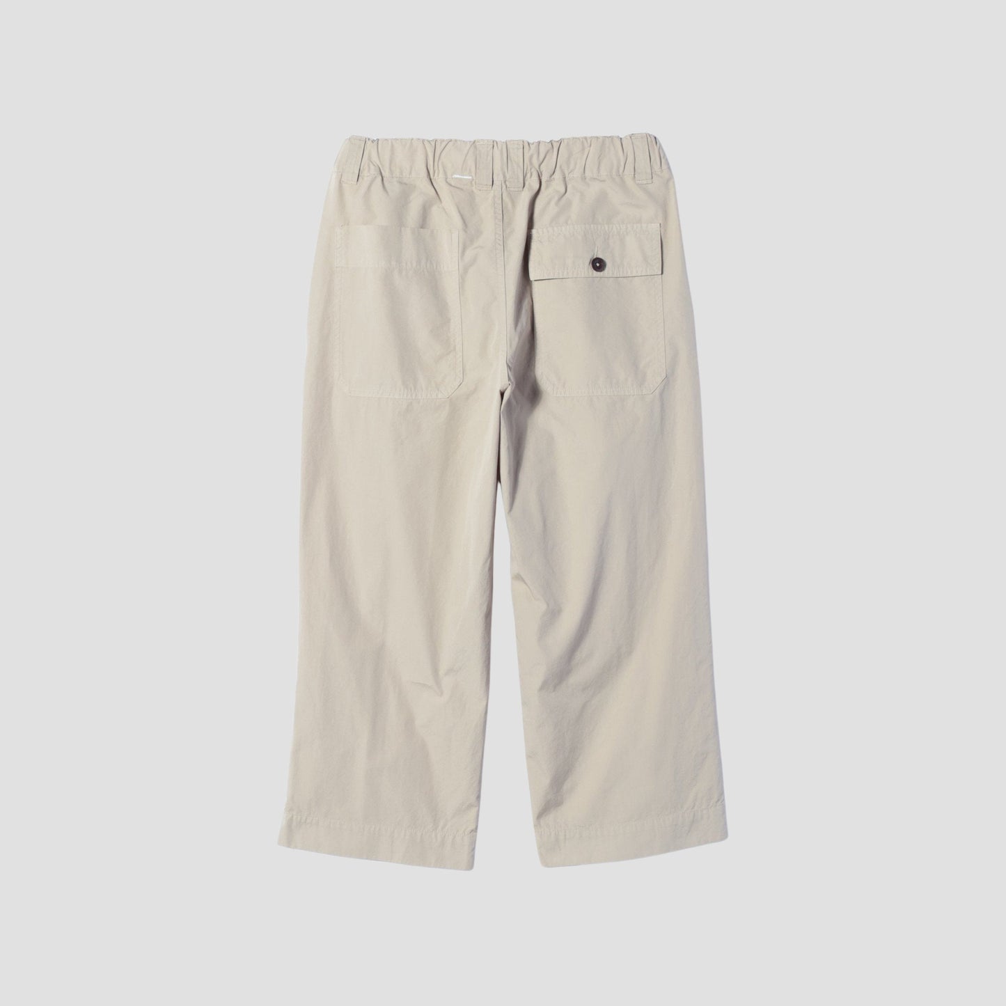 FINE COMPACT COTTON POPLIN TROUSERS