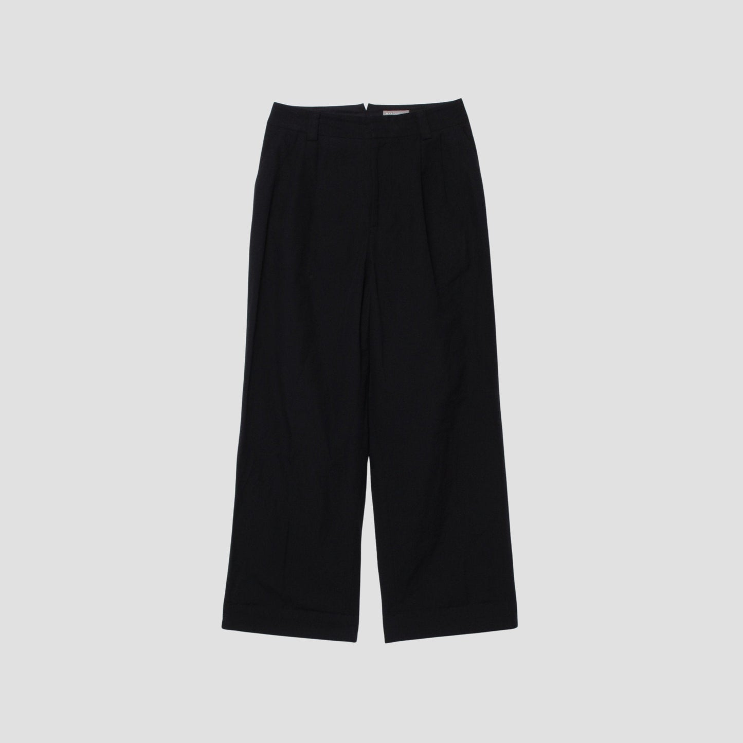 COTTON LINEN OXFORD TROUSERS