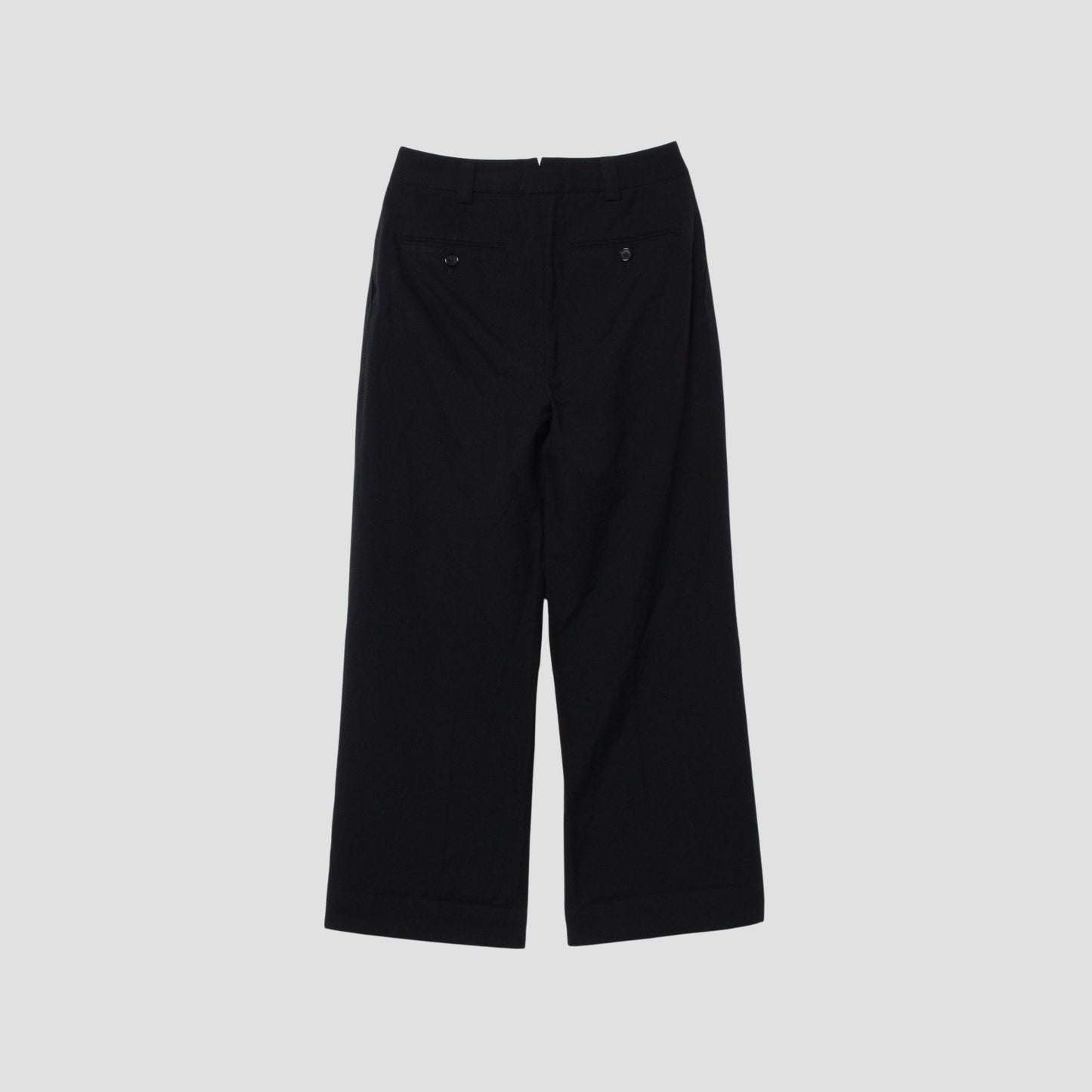 COTTON LINEN OXFORD TROUSERS
