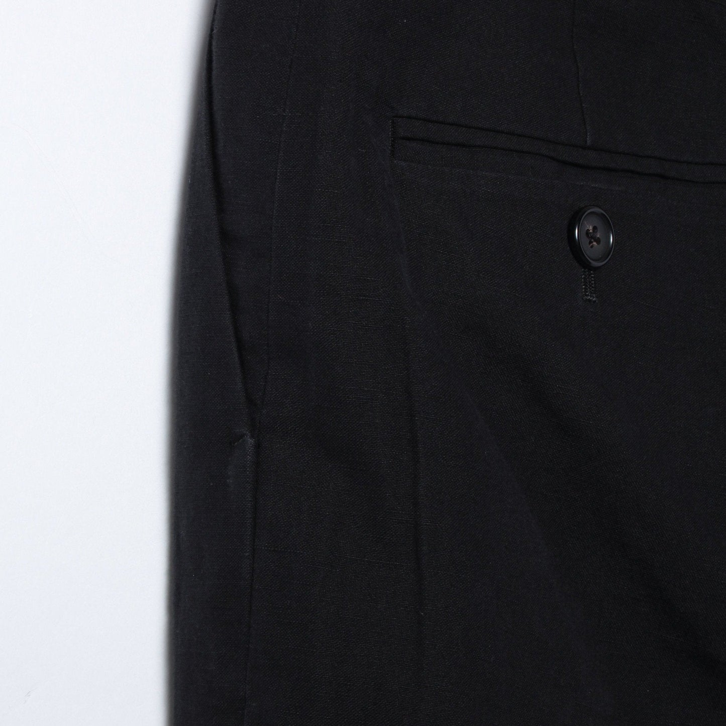 COTTON LINEN OXFORD TROUSERS