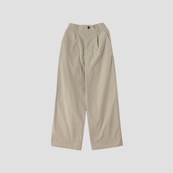 VINTAGE COTTON PLAINWEAVE TROUSERS