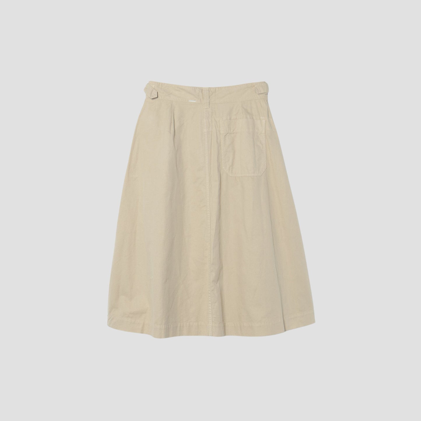 COTTON LINEN CHINO SKIRT