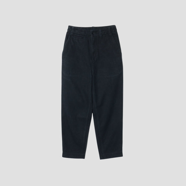 WORN LINEN COTTON DRILL TROUSERS