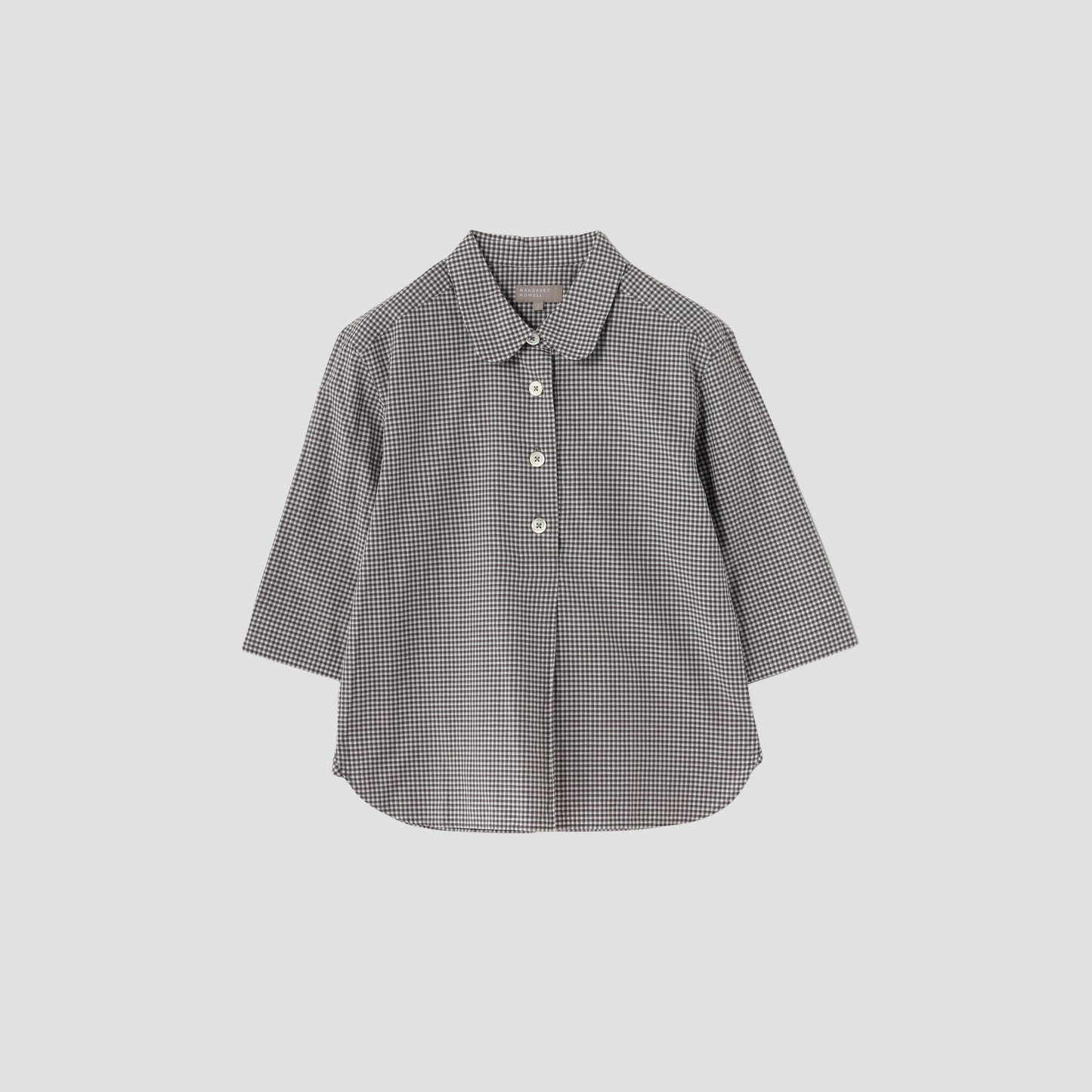 COTTON LINEN CHECK SHIRT