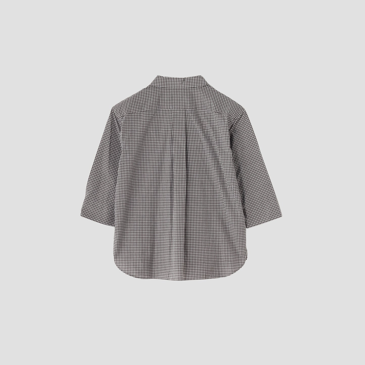 COTTON LINEN CHECK SHIRT