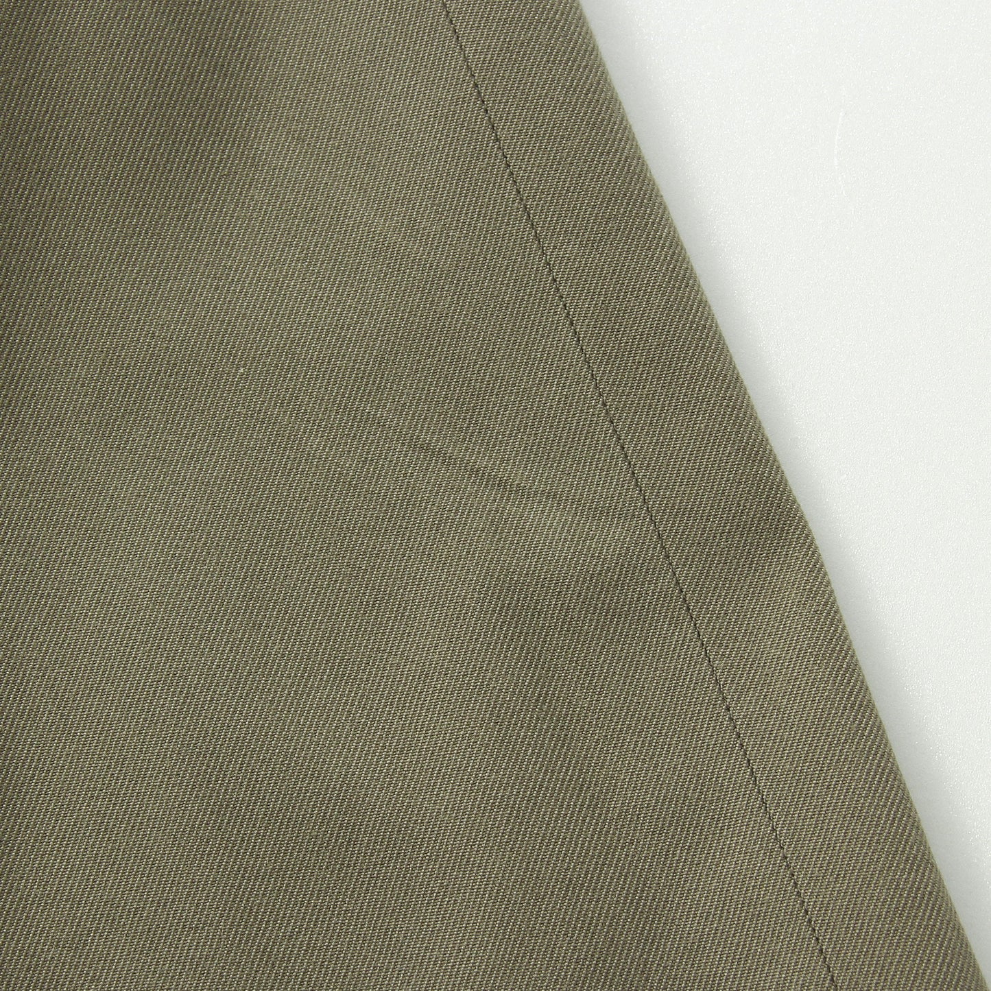 WOOL COTTON TWILL TROUSERS