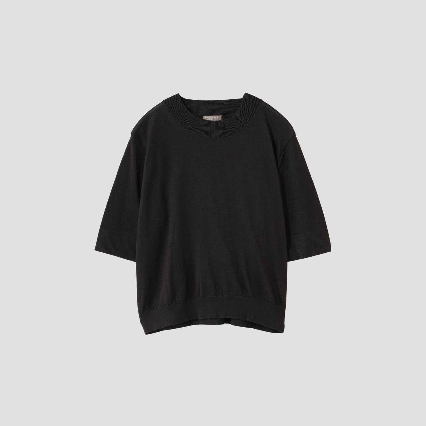 RAMIE COTTON DEEP RIB T SHIRT KNIT