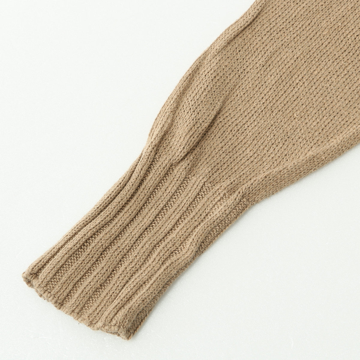 LINEN COTTON WIDE ROLL NECK KNIT