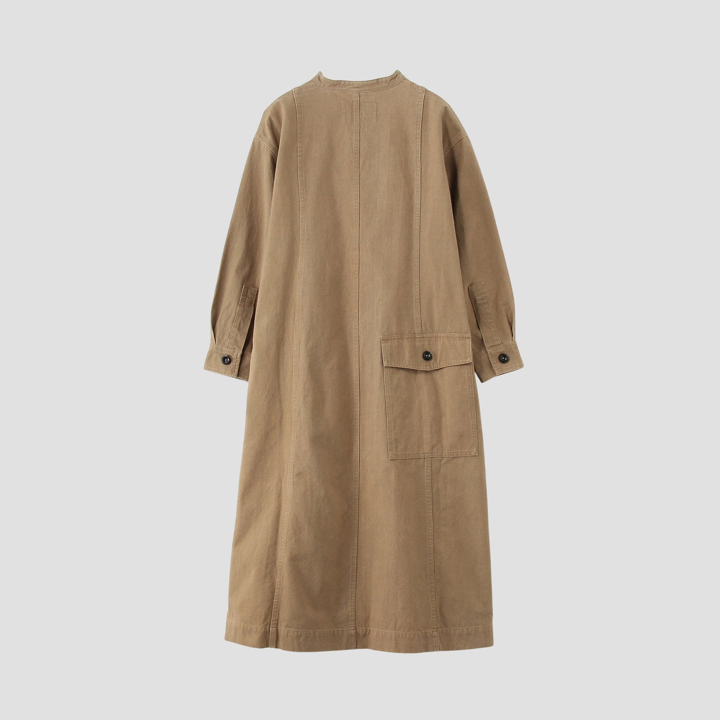 WORN COTTON WOOL TWILL DRESS