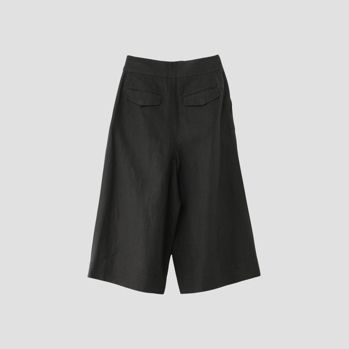 COATED LINEN PLAINWEAVE TROUSERS