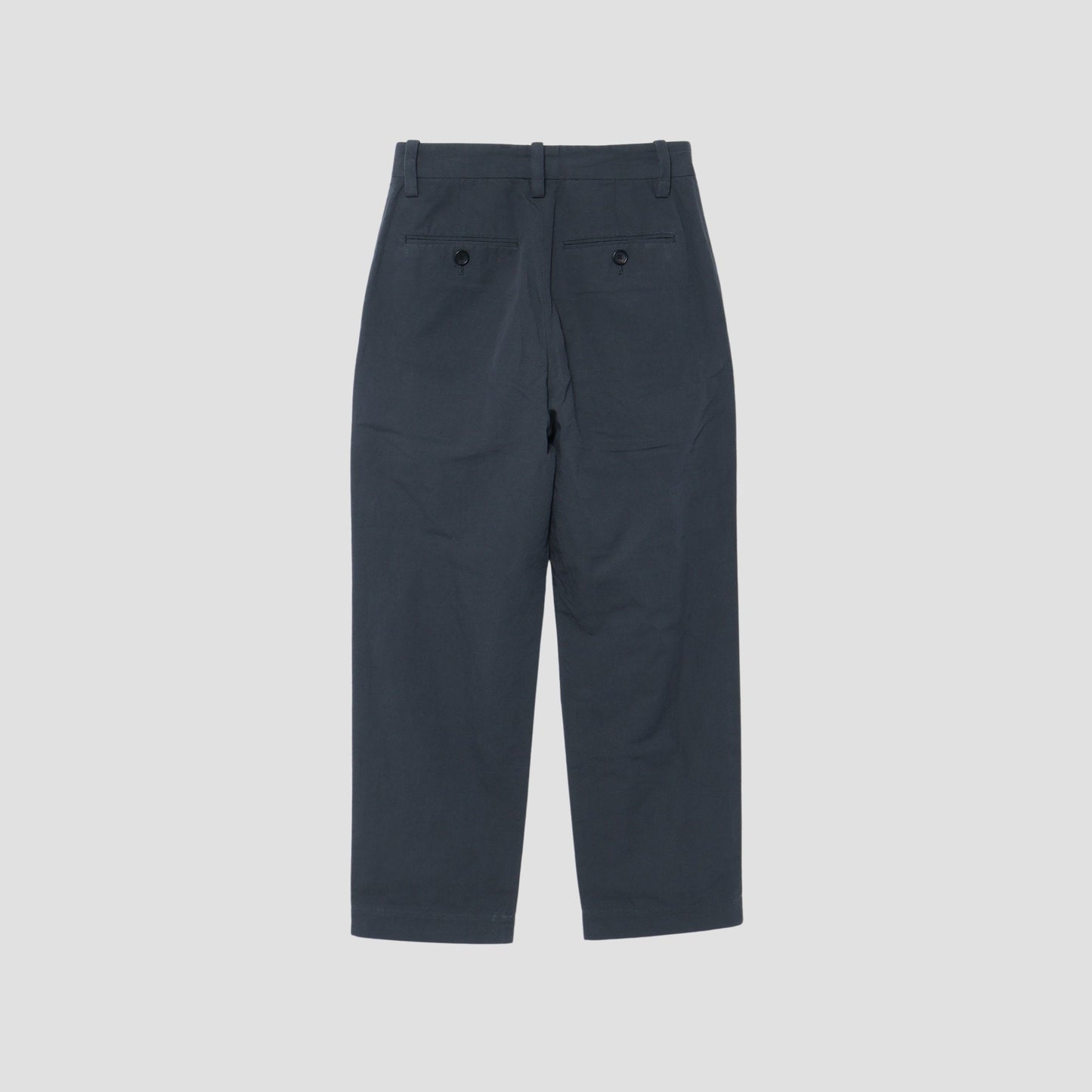 PLAIN WEAVE COTTON LINEN TROUSERS
