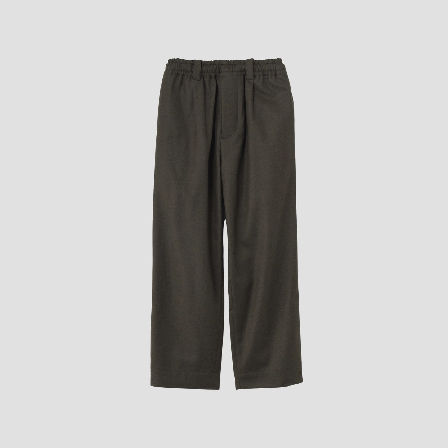 WORSTED WOOL FLANNEL TROUSERS