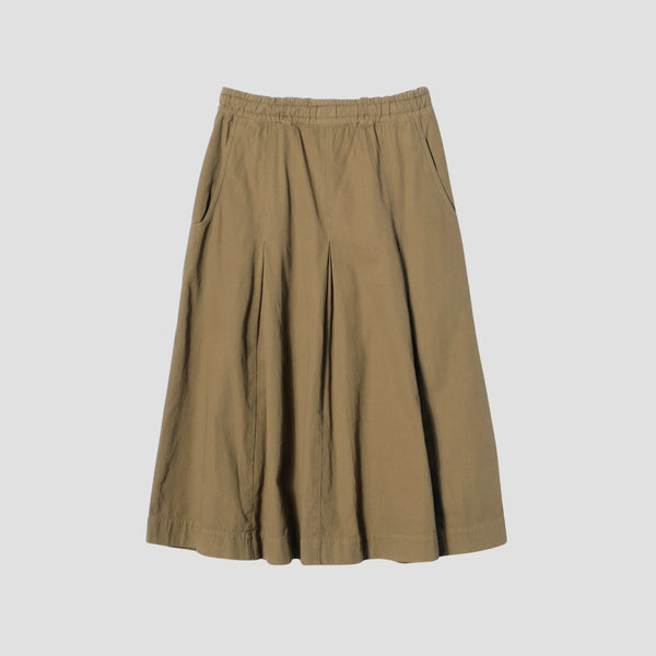 RAISED COTTON TWILL SKIRT