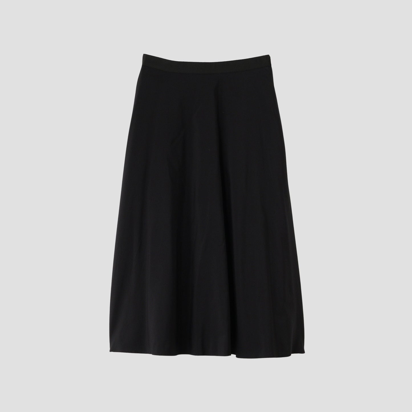 SILK COTTON POPLIN SKIRT