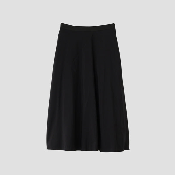 SILK COTTON POPLIN SKIRT