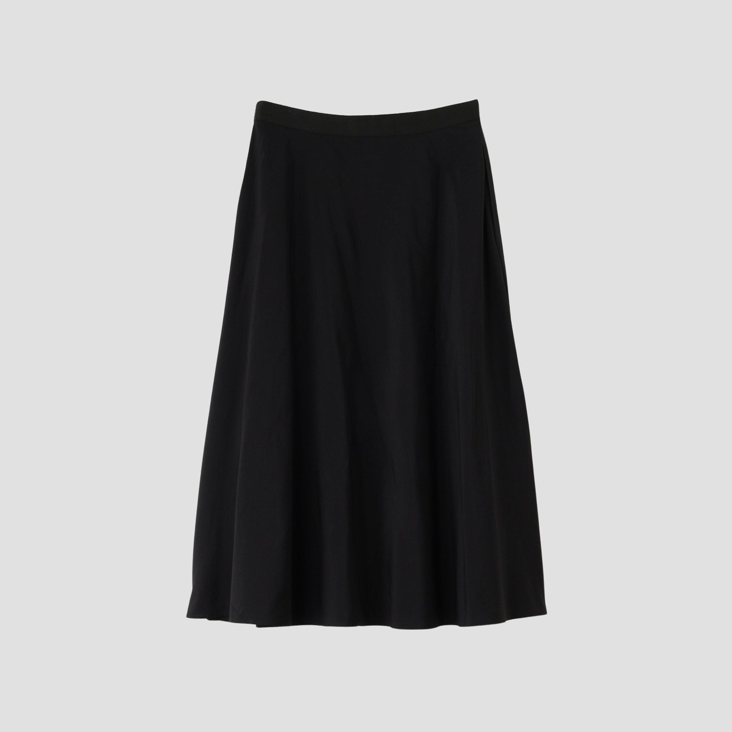 SILK COTTON POPLIN SKIRT