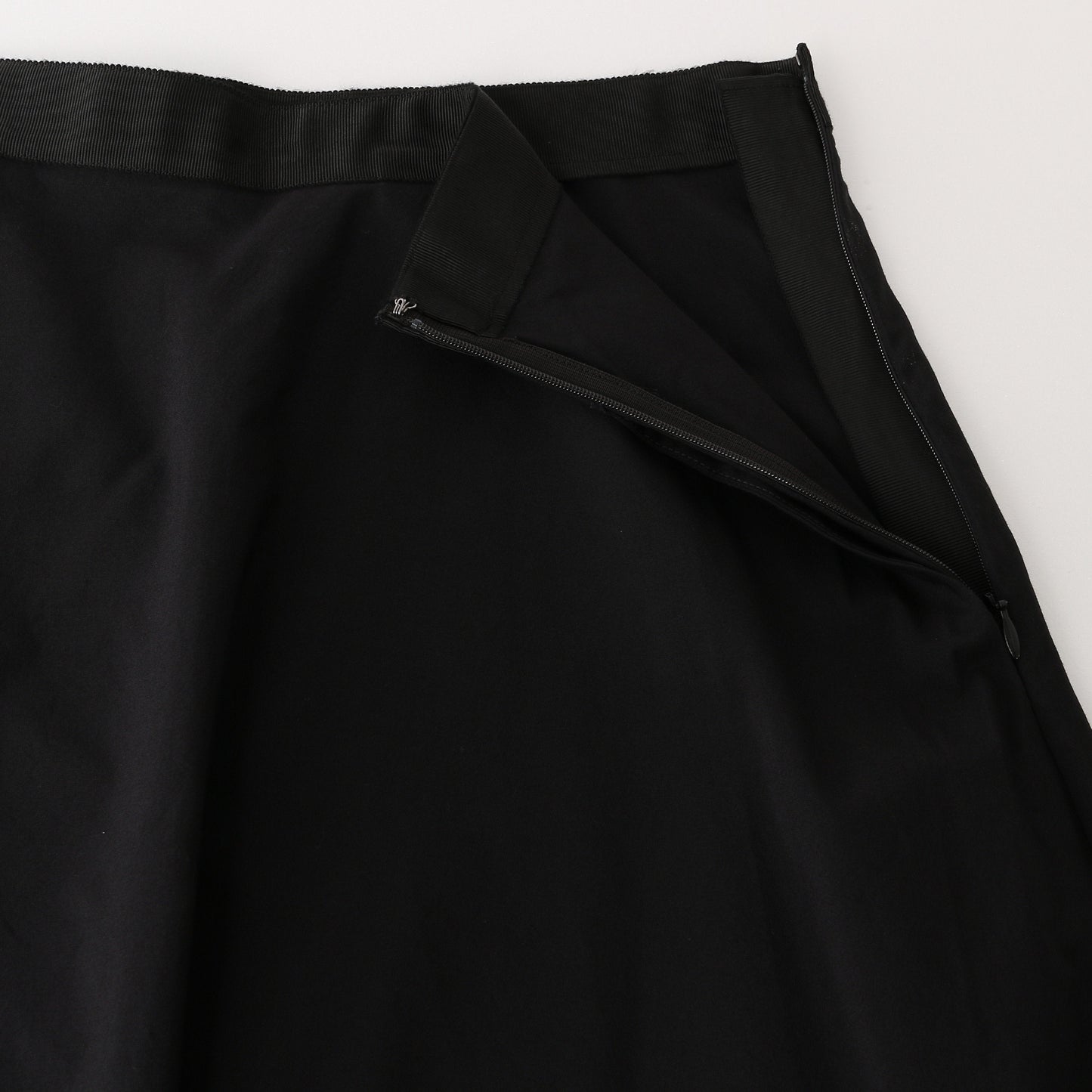 SILK COTTON POPLIN SKIRT