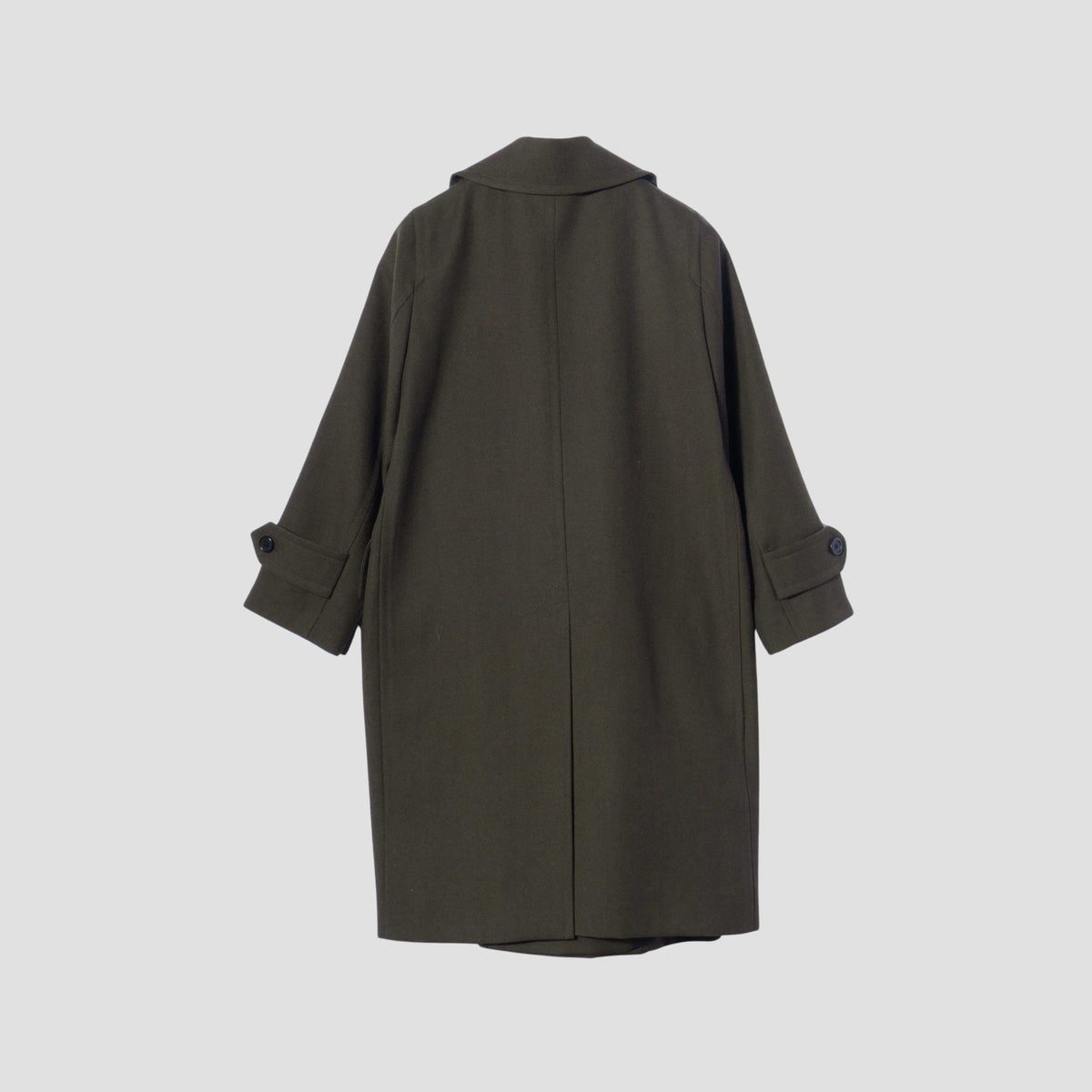 WORSTED WOOL TWILL COAT