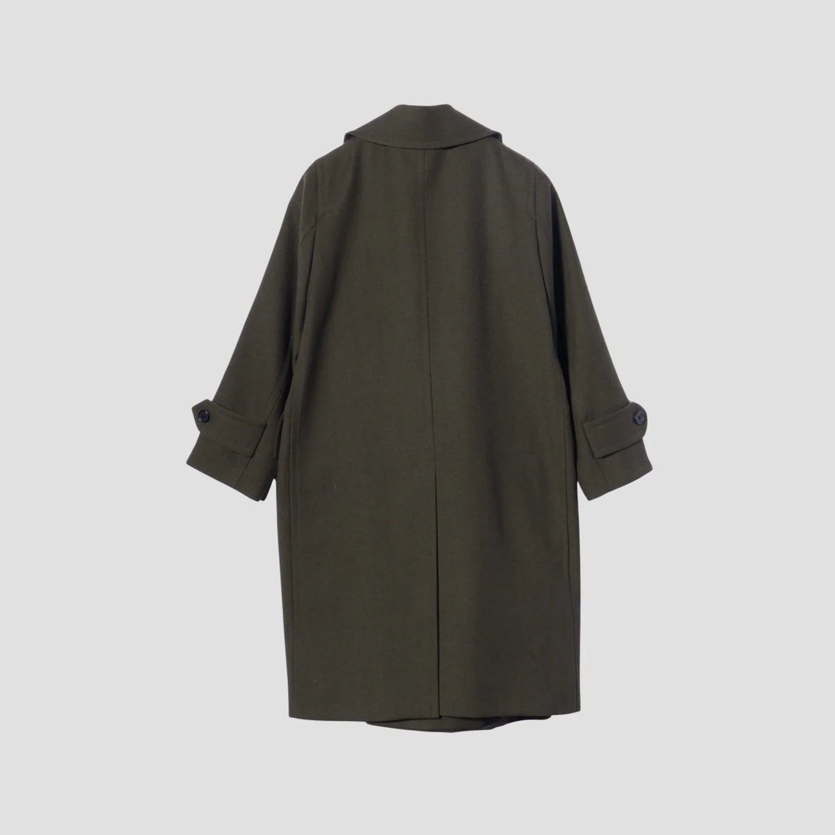 WORSTED WOOL TWILL COAT