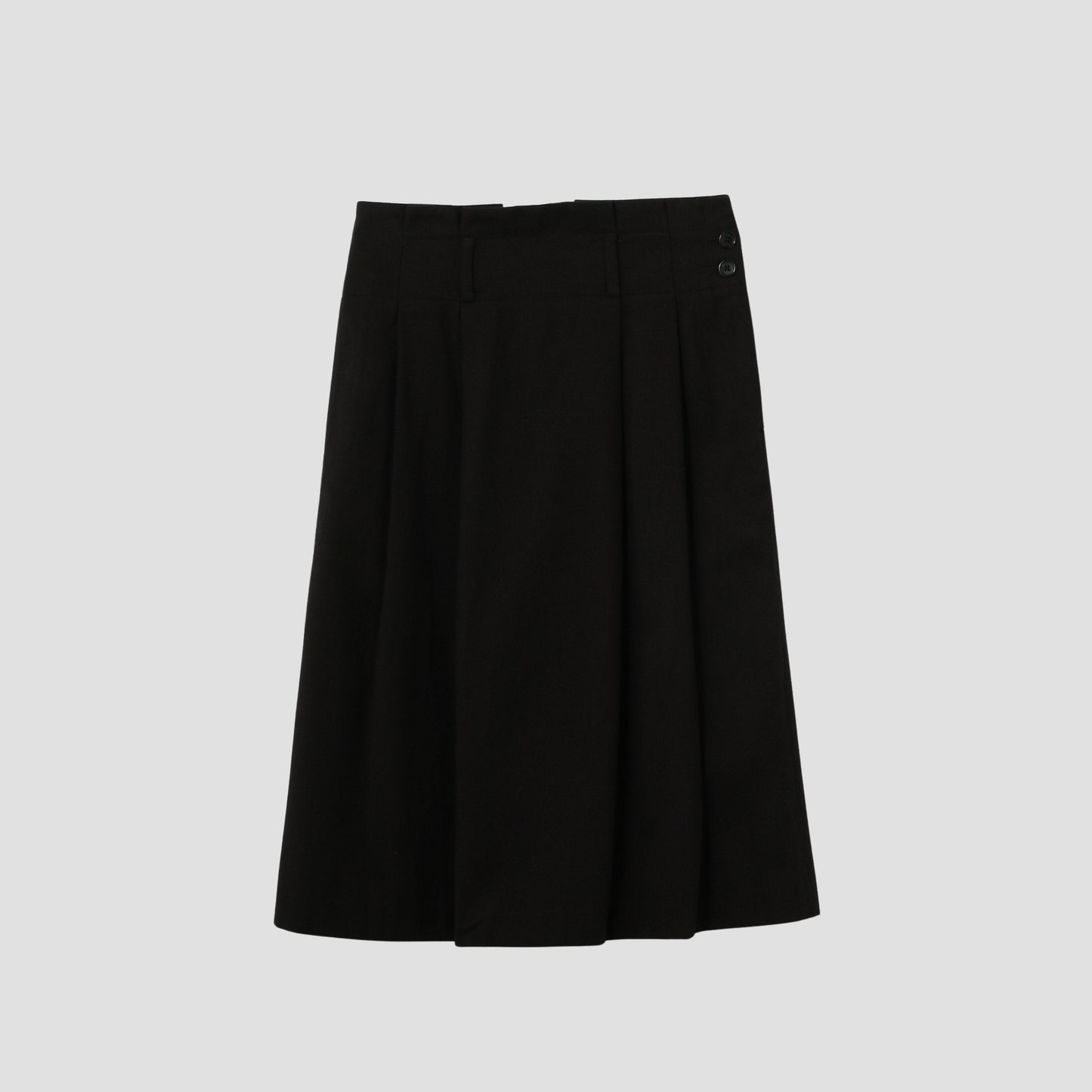BRUSHED COTTON WOOL SKIRT