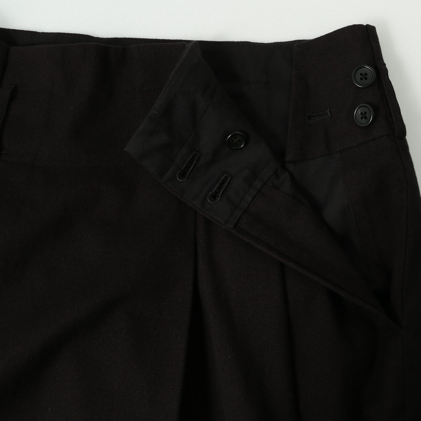 BRUSHED COTTON WOOL SKIRT