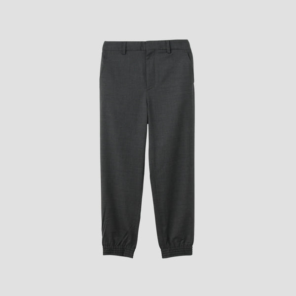 FINE WOOL POPLIN TROUSERS