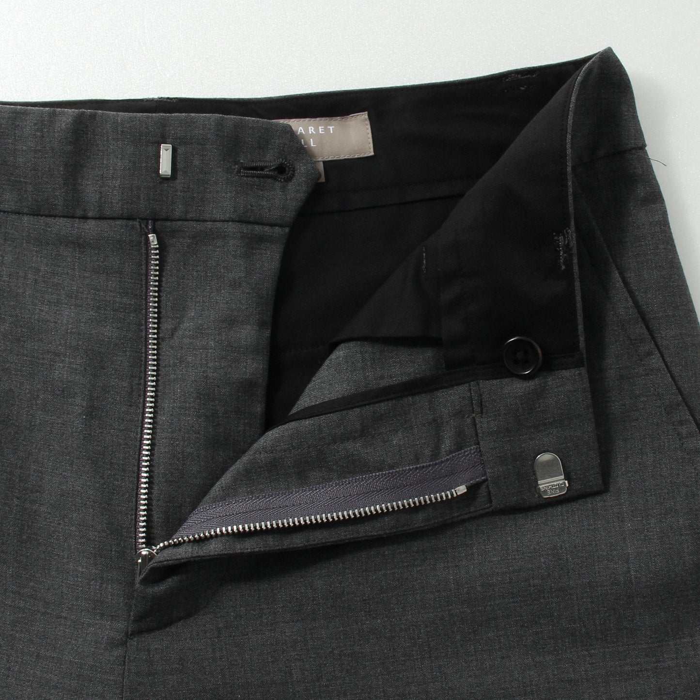 FINE WOOL POPLIN TROUSERS