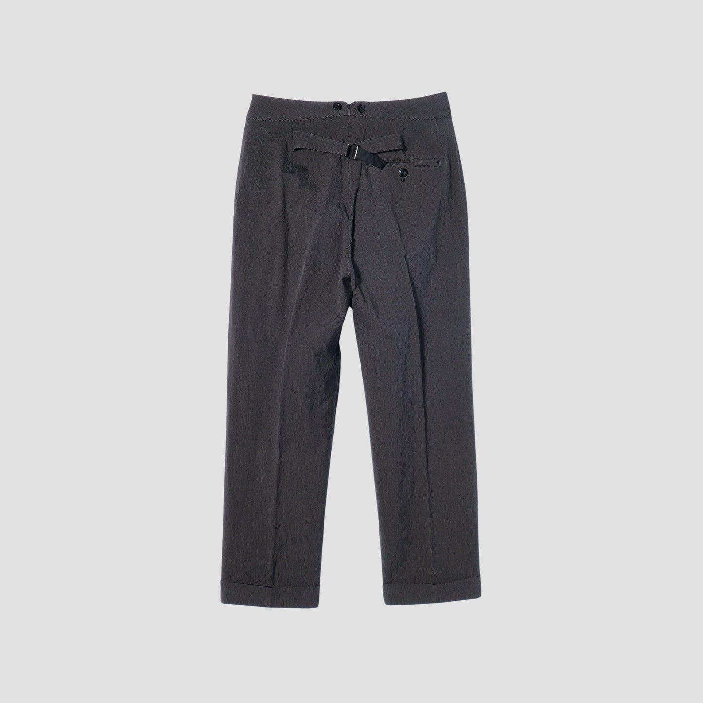 YARN DYED COTTON LINEN TROUSERS