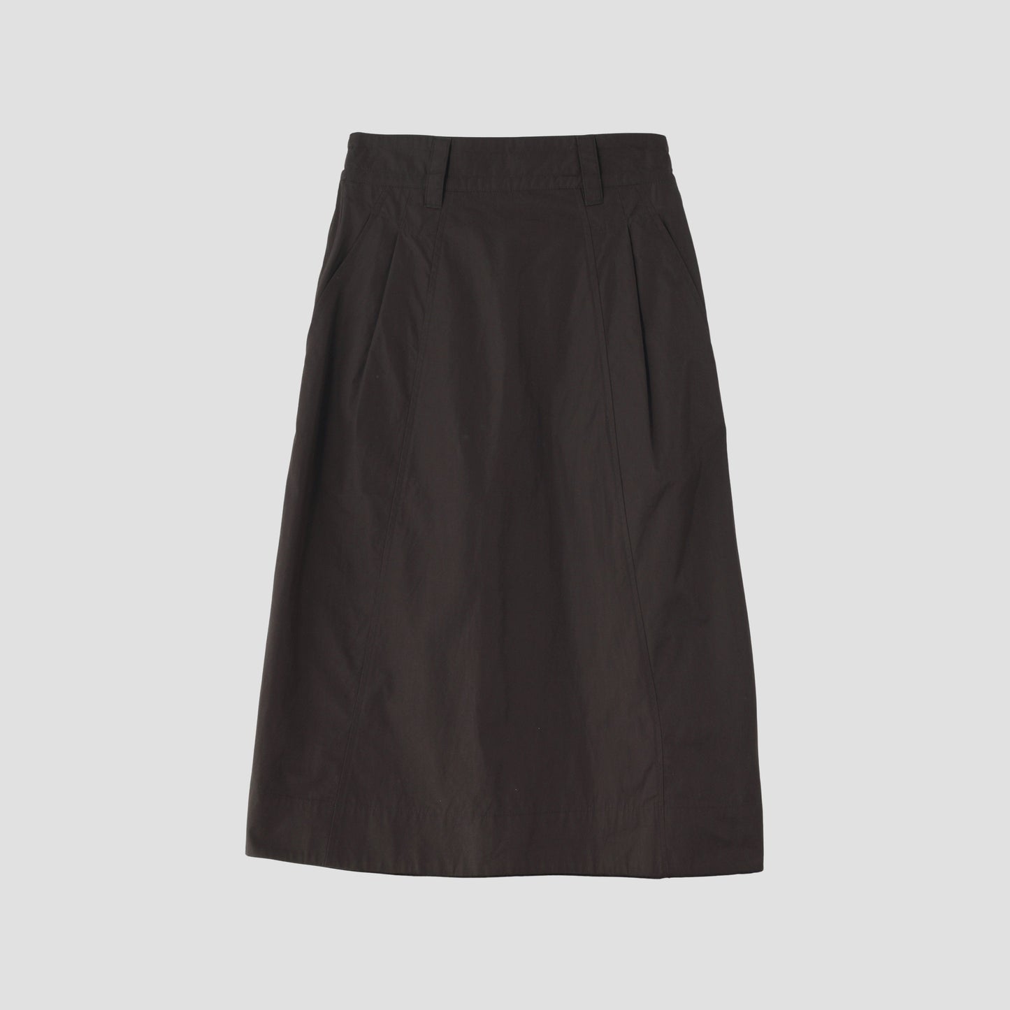 FINE COMPACT COTTON POPLIN SKIRT