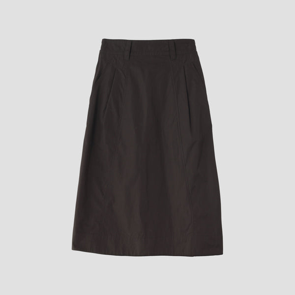 FINE COMPACT COTTON POPLIN SKIRT