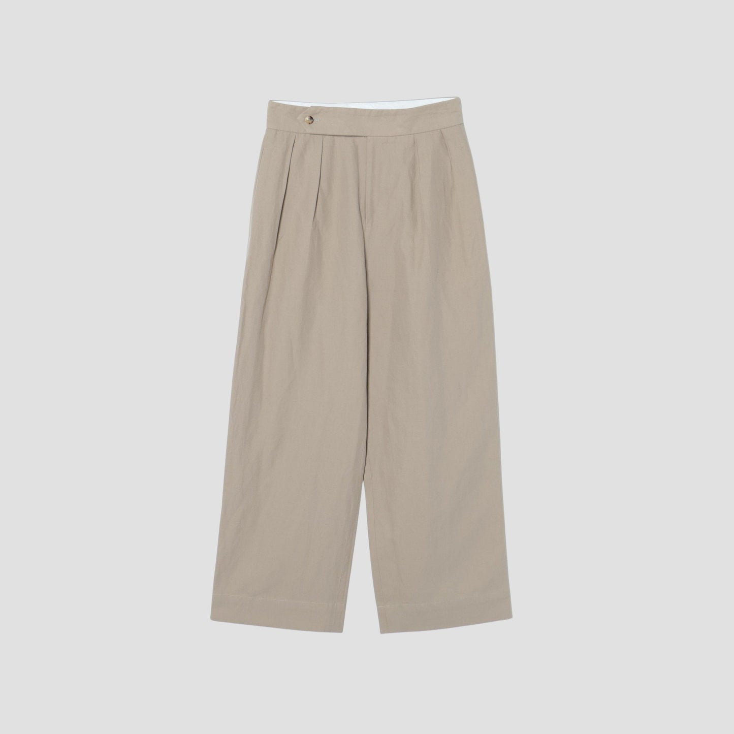 HIGH TWIST COTTON LINEN TROUSERS