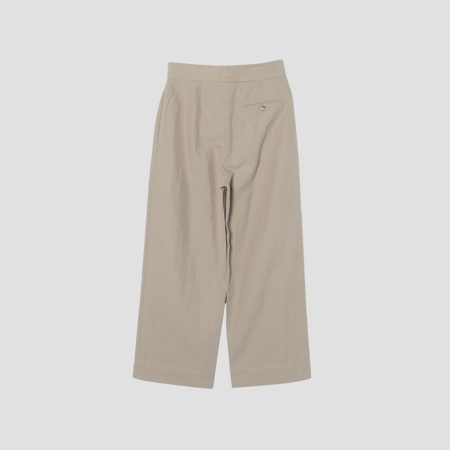 HIGH TWIST COTTON LINEN TROUSERS
