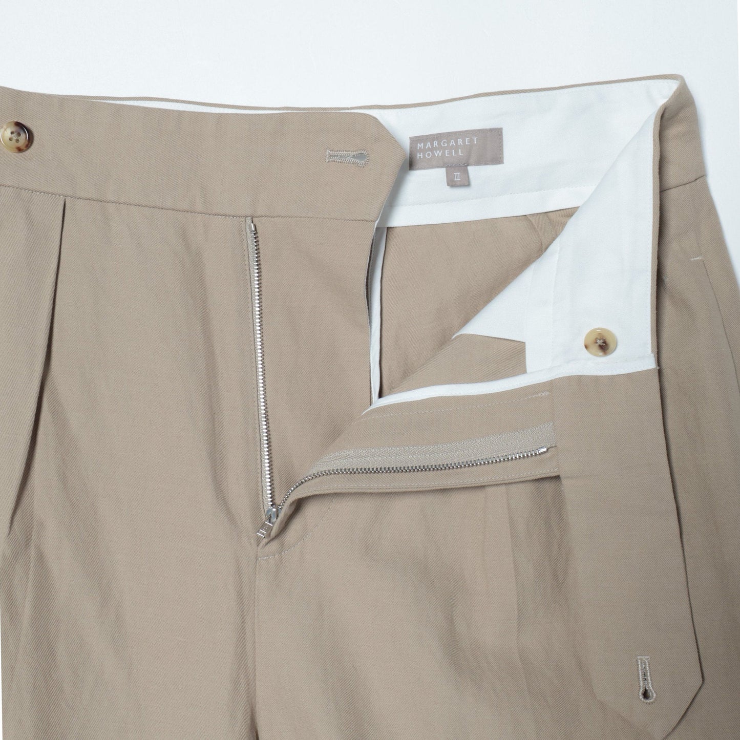 HIGH TWIST COTTON LINEN TROUSERS