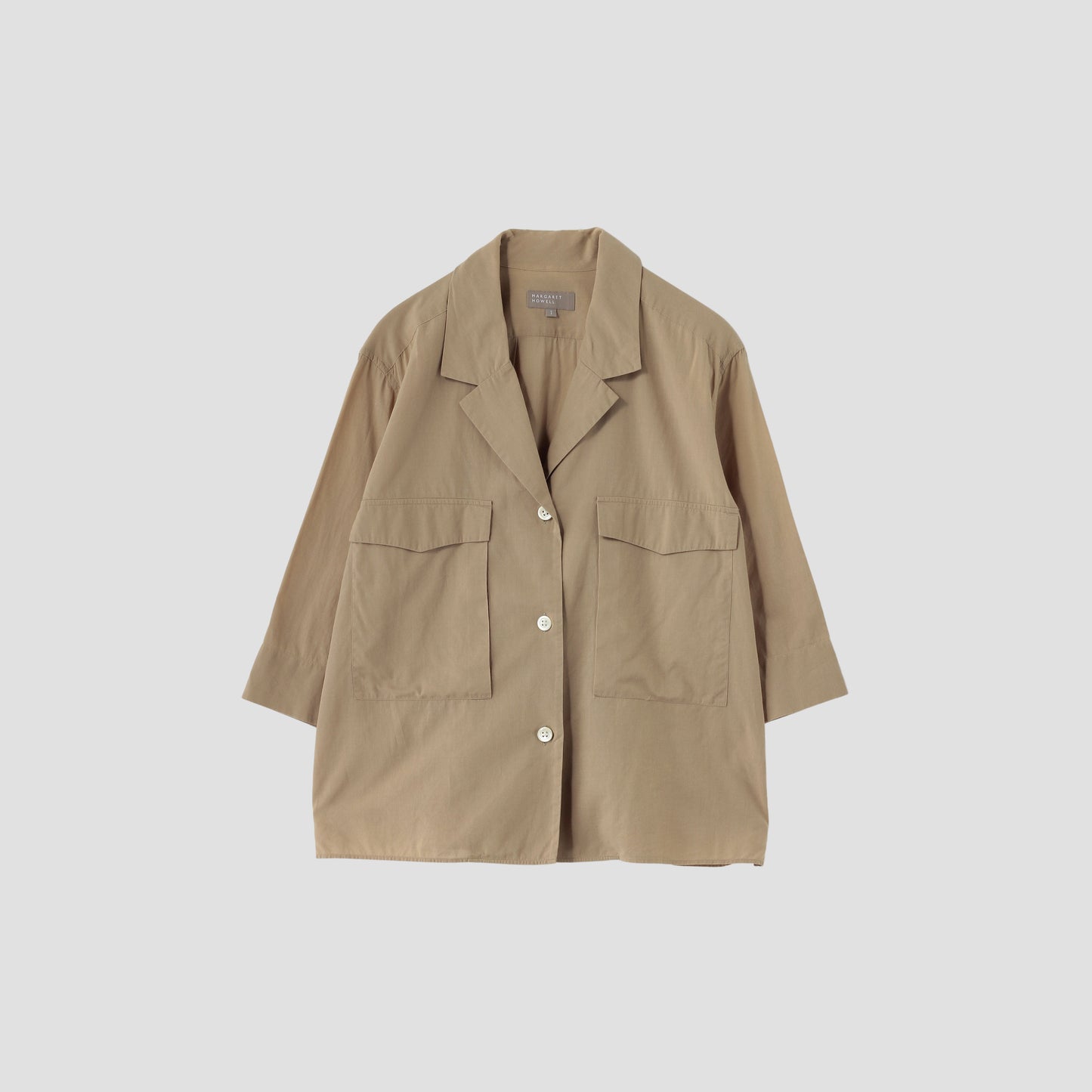PIECE DYED WASHED COTTON SHIRT