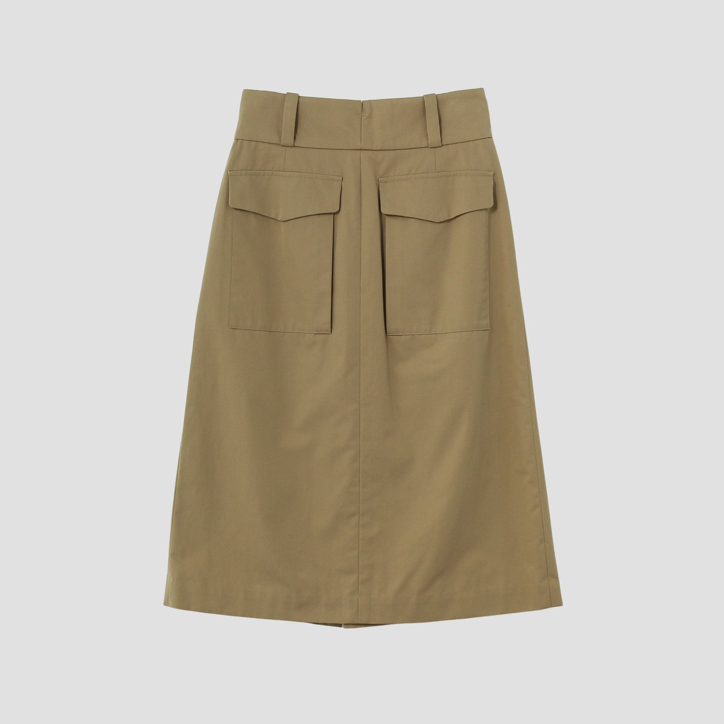 WORN COTTON GABARDINE SKIRT
