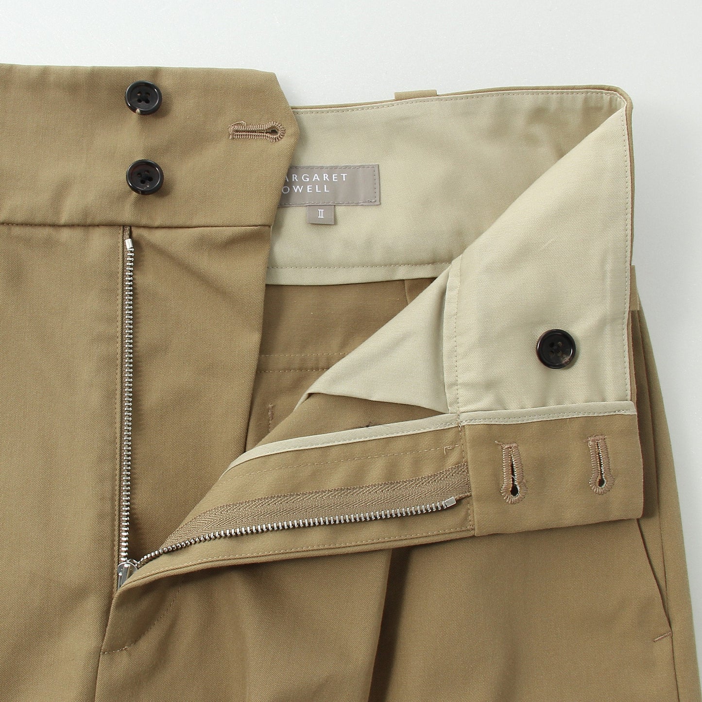 WORN COTTON GABARDINE SKIRT