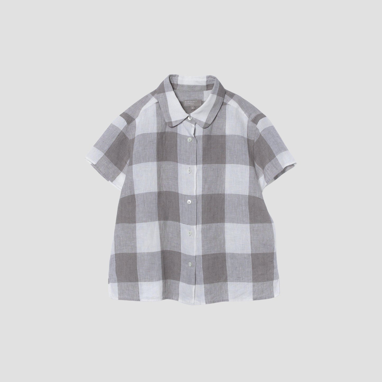 LARGE CHECK LINEN SHIRT
