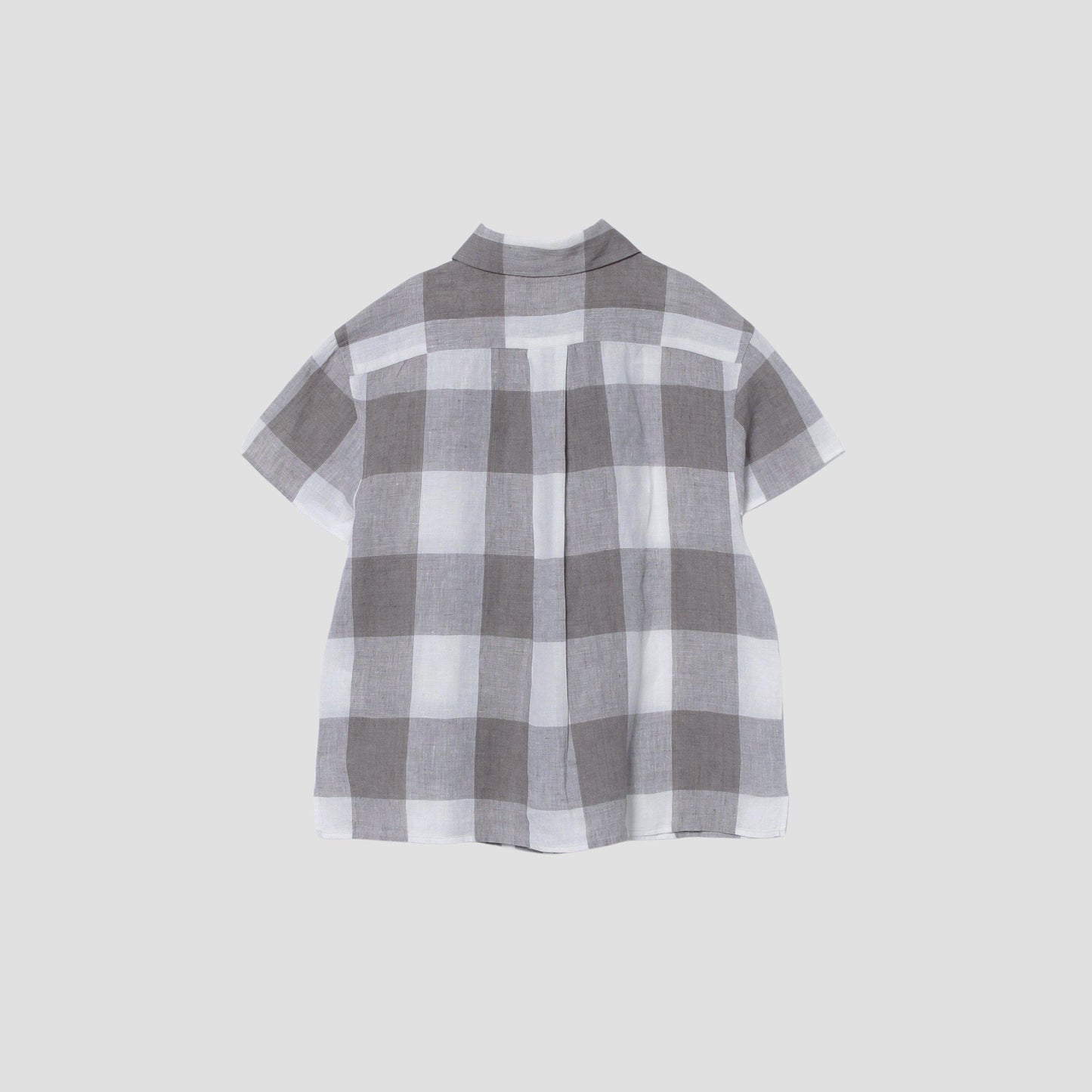 LARGE CHECK LINEN SHIRT