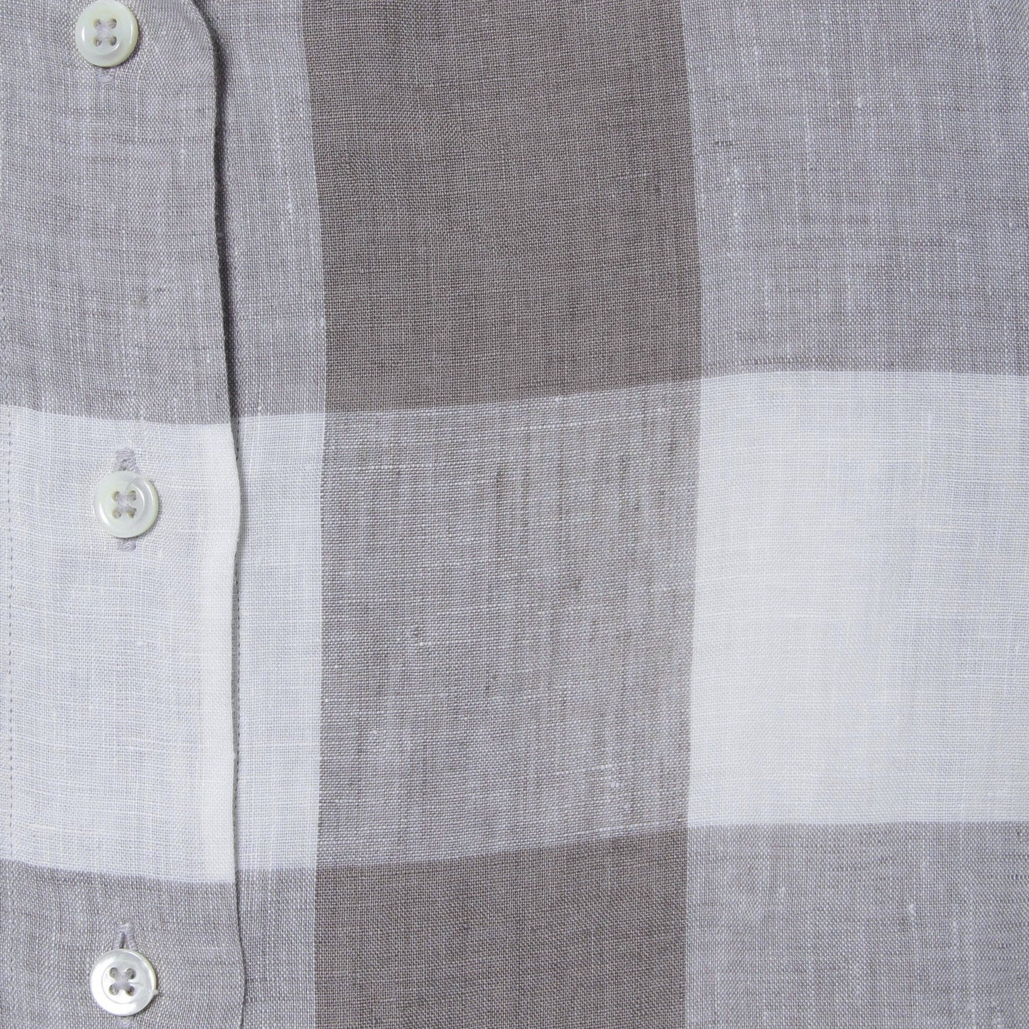 LARGE CHECK LINEN SHIRT