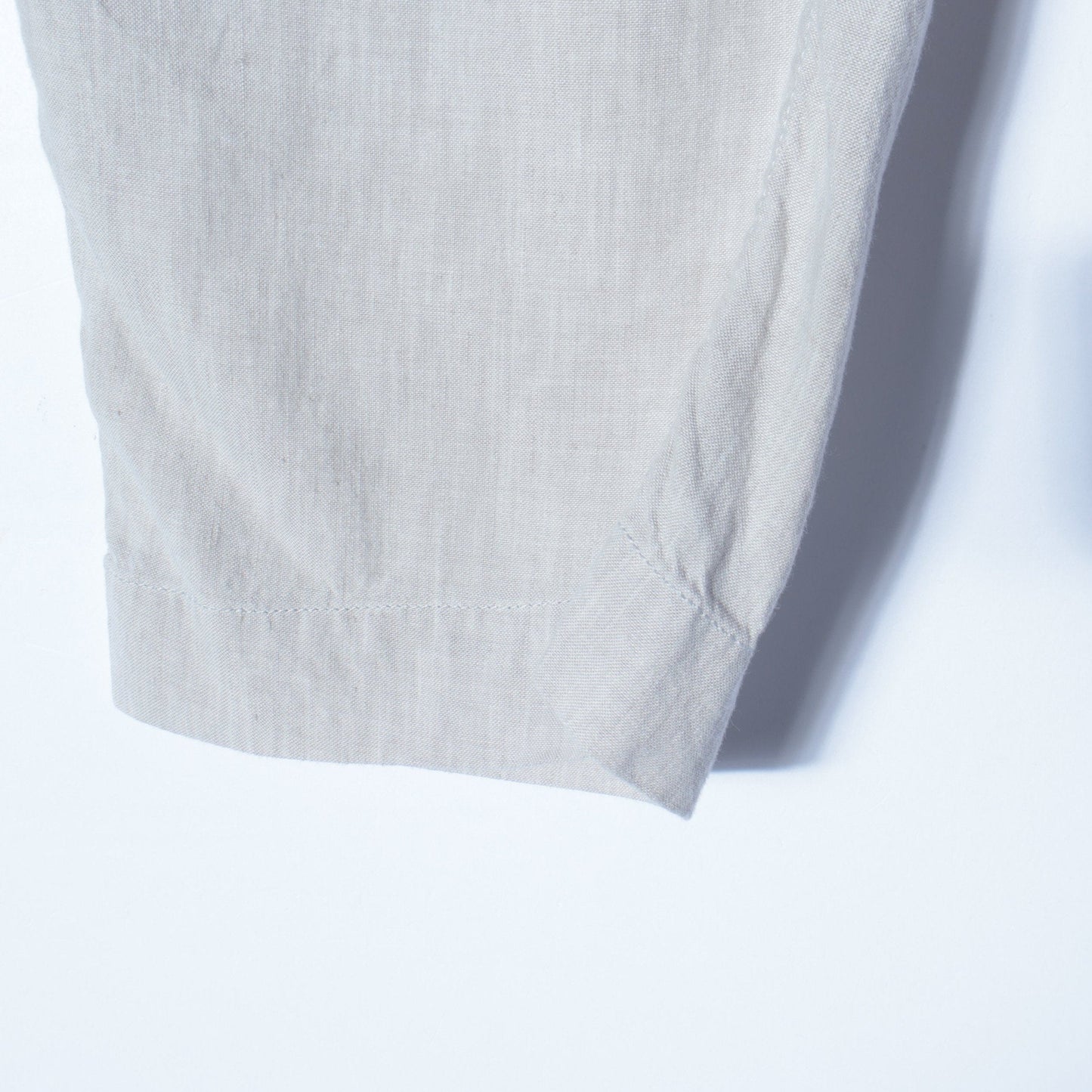 LINEN COTTON CANVAS TROUSERS