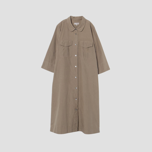 SILK COTTON POPLIN DRESS