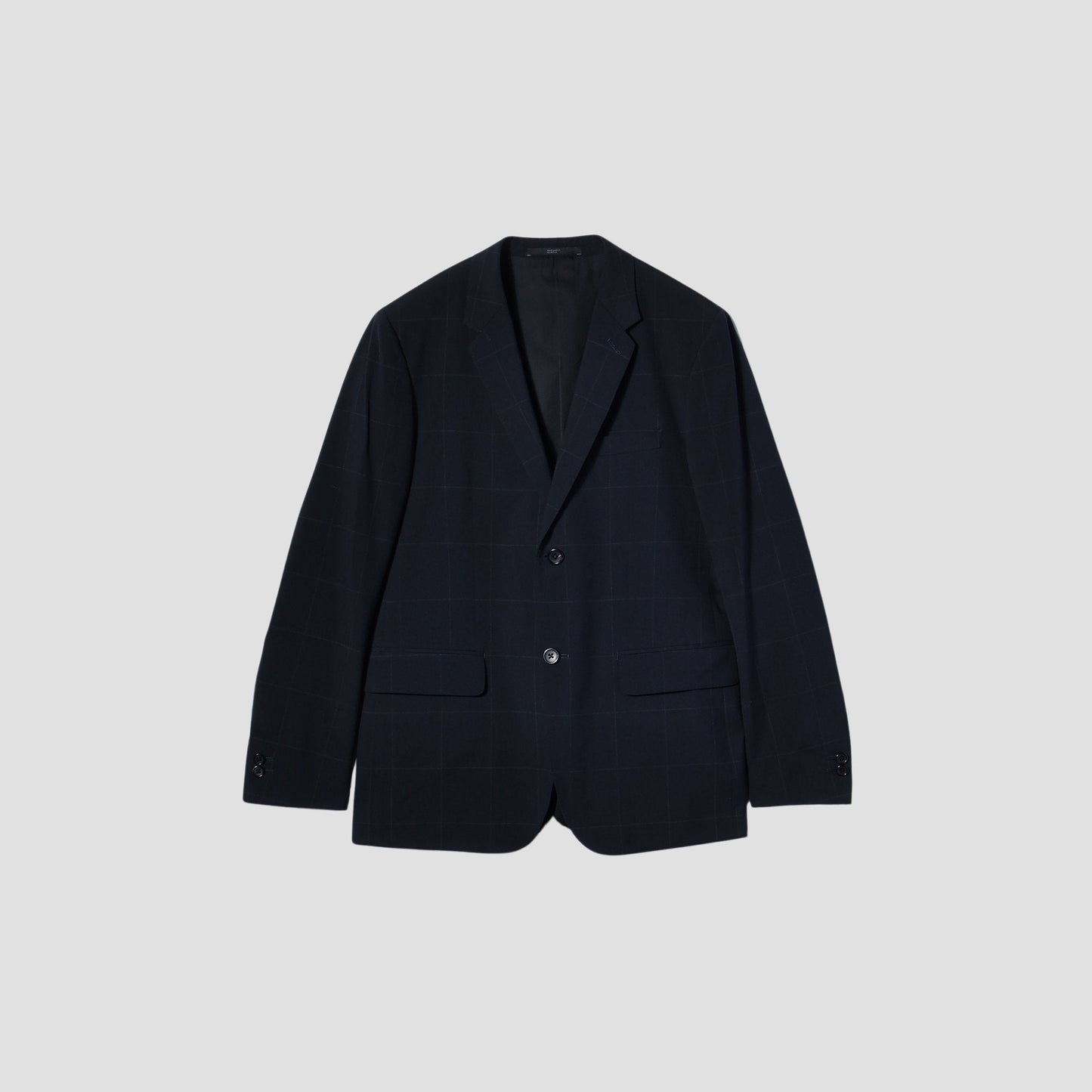SUPERFINE SHADOW WINDOW PANE CHECK  WOOL JACKET