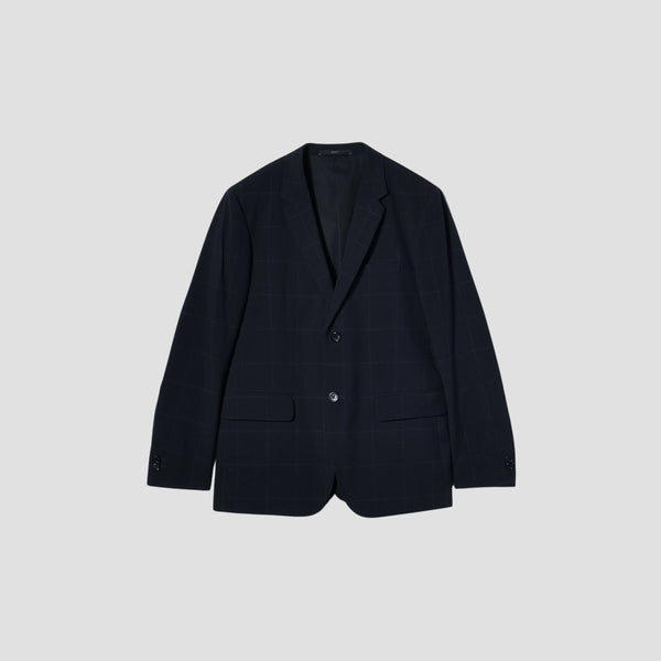 SUPERFINE SHADOW WINDOW PANE CHECK  WOOL JACKET