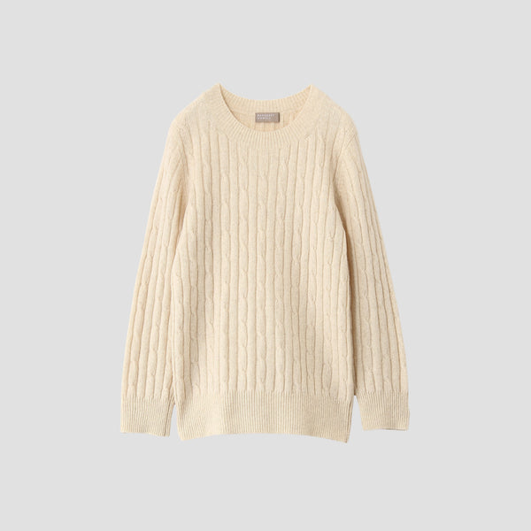 TWISTED CASHMERE WOOL KNIT