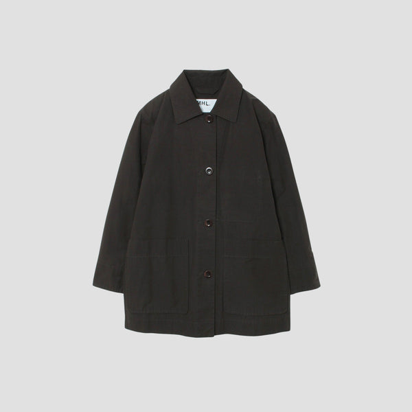 WASHED COTTON POPLIN COAT