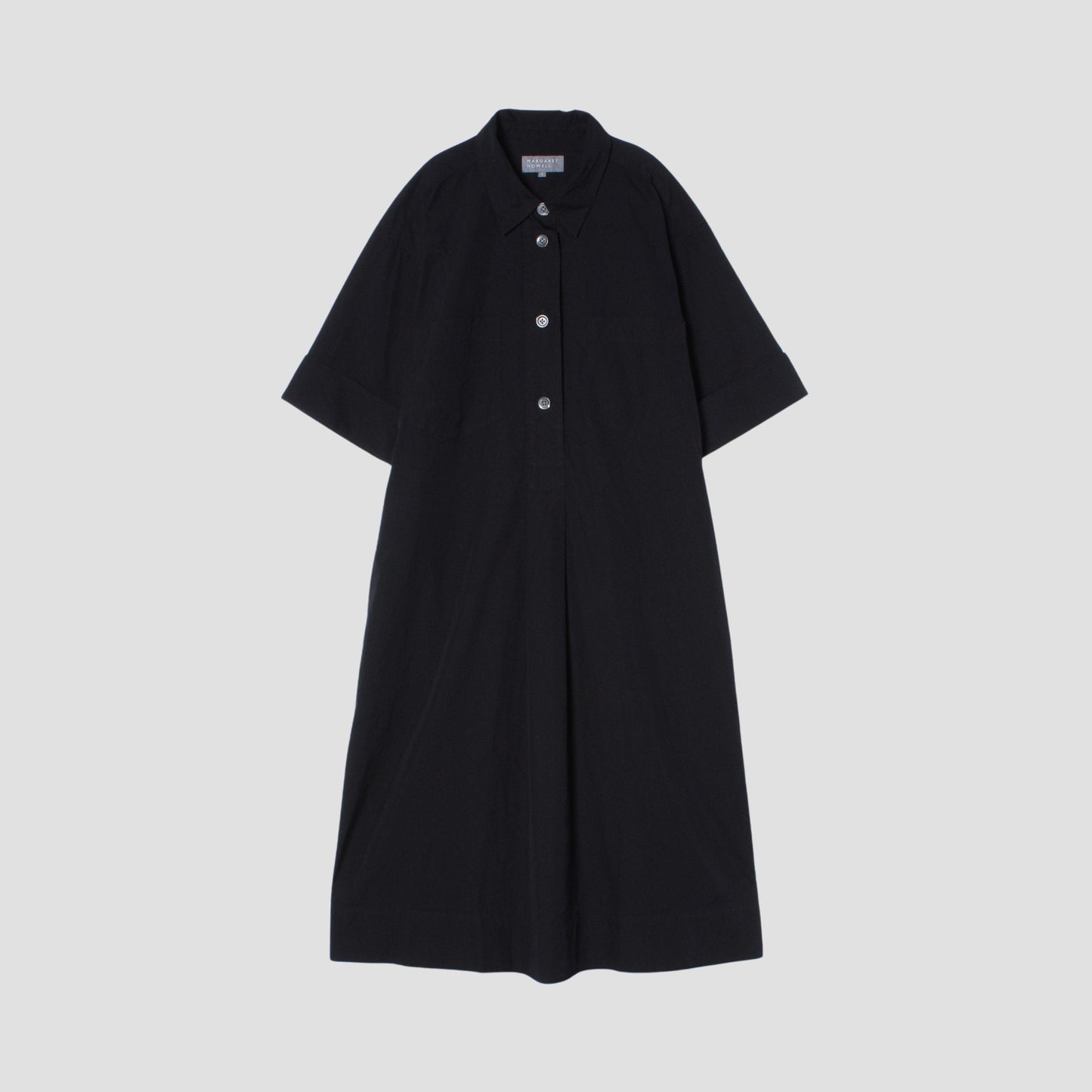 COTTON SILK POPLIN DRESS