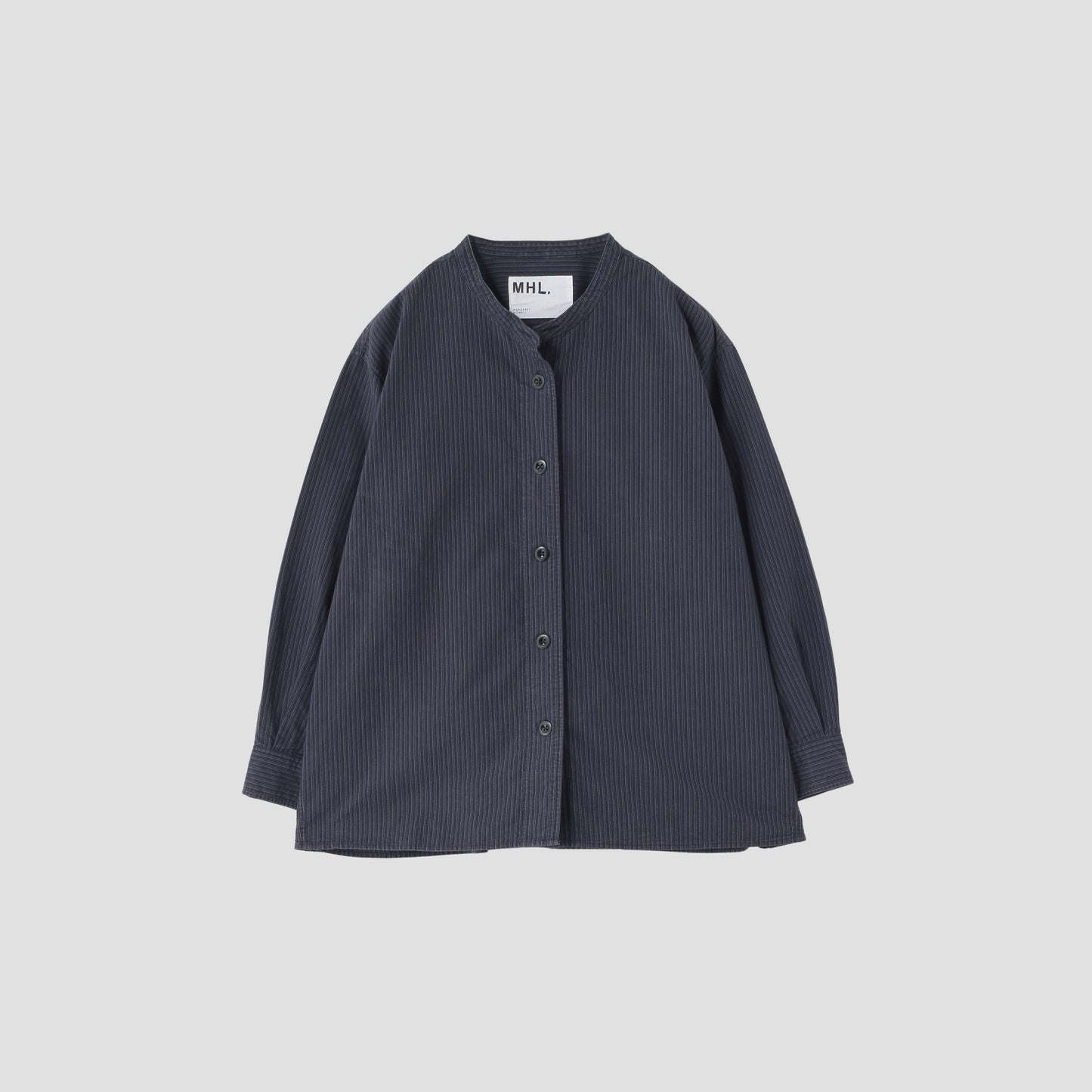 OFFSET STRIPE COTTON SHIRT