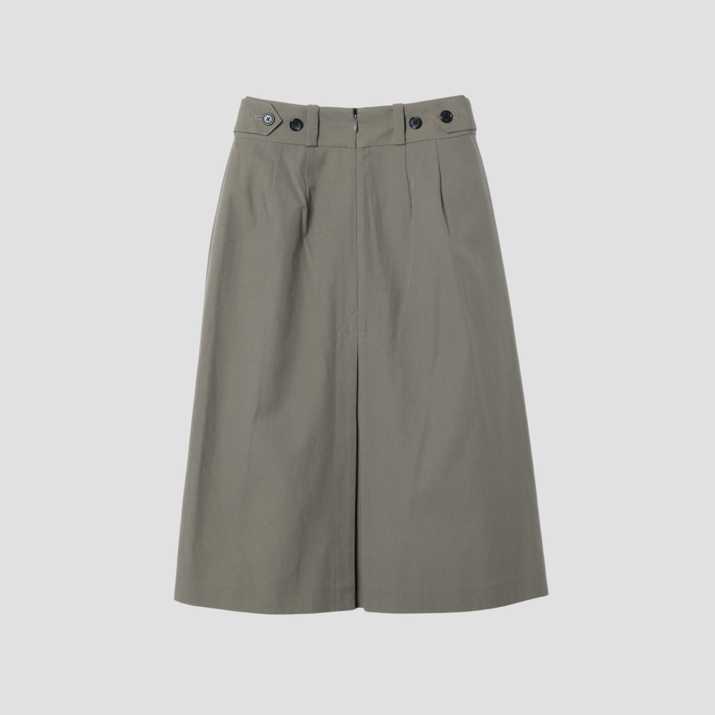 WOOL COTTON TWILL SKIRT