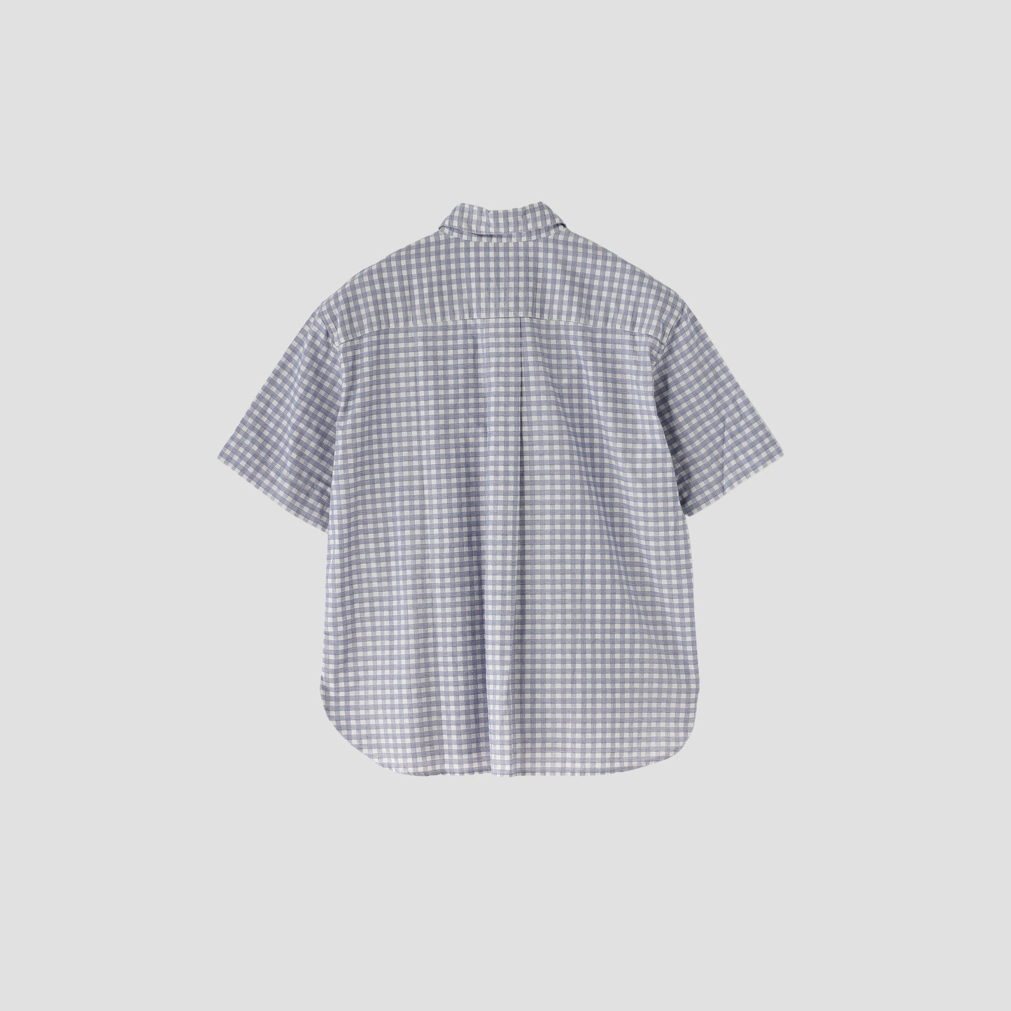 PRINTED COTTON LINEN CHECK SHIRT